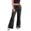 (M, Black) Γυναικεία Casual Παντελόνια με Ελαστική Μέση και Τσέπες, Ριχτό Streetwear 1