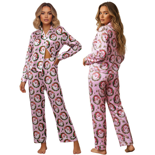 (S, Pink) Γυναικεία Χριστουγεννιάτικα Σετ 2 Τεμαχίων 1