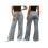 (L, Dark Grey) Γυναικεία Casual Παντελόνια με Ελαστική Μέση και Τσέπες, Ριχτό Streetwear 2