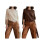 (XL, Dark Brown) Γυναικείο Πουλόβερ Πόντσο Πλεκτό Μπλουζάκι 3