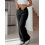 (M, Black) Γυναικεία Casual Παντελόνια με Ελαστική Μέση και Τσέπες, Ριχτό Streetwear 3