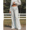 (S, Light Gray) Γυναικεία Casual Παντελόνια με Ελαστική Μέση και Τσέπες, Ριχτό Streetwear 3