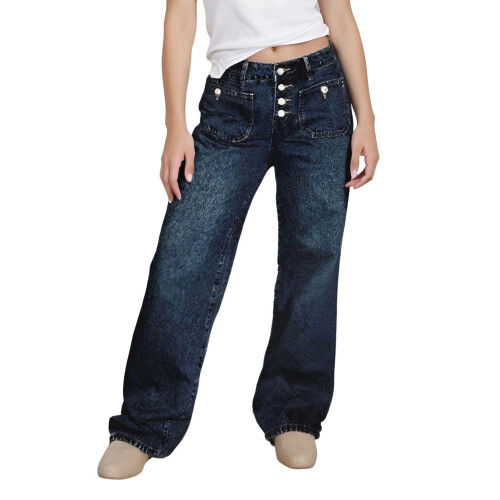 (L, Black) Γυναικείο Cargo τζιν φαρδιά μπατζάκια，τσέπες