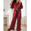 (S, Red) Weihnachtspyjama für Mutter passende Hose. 5