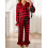 (11-12 Years, Red Plaid) Σετ Χριστουγεννιάτικες πιτζάμες μακριά μανίκια. 7