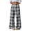 (S, Black) Γυναικείο παντελόνι καρό, τις εποχές 1