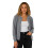 (XXXXXL, Greyish White) Γυναικεία πλεκτή ζακέτα στρογγυλή λαιμόκοψη 1