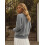 (XXXXXL, Greyish White) Γυναικεία πλεκτή ζακέτα στρογγυλή λαιμόκοψη 6