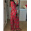(M, Red) Weihnachtspyjama für Mutter passende Hose. 8