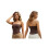 (L, Dark Brown) Γυναικεία αμάνικα τοπ και κόκαλα 2