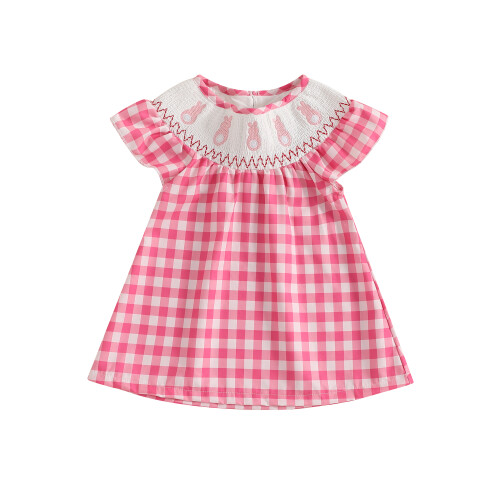 (12-18 Months, Pink) Rochie pentru fetițe tip A-line.