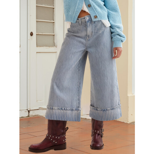 (XL, Light Blue) Γυναικείο τζιν με τσέπες, Streetwear 2