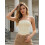(L, Creamy White) Γυναικεία αμάνικα τοπ και κόκαλα 3