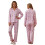 (L, Pink) Γυναικείο σετ χριστουγεννιάτικης και παντελόνα. 2