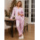 (XL, Pink) Γυναικείο σετ χριστουγεννιάτικης και παντελόνα. 5