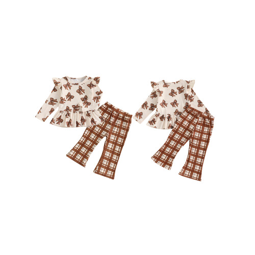 (2-3 Years, Brown) Σετ παντελονιών για φθινοπωρινό outfit 1
