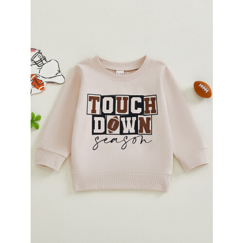 (18-24 Months, Beige) Φούτερ για Νήπια Ράγκμπι Στάμπα 1