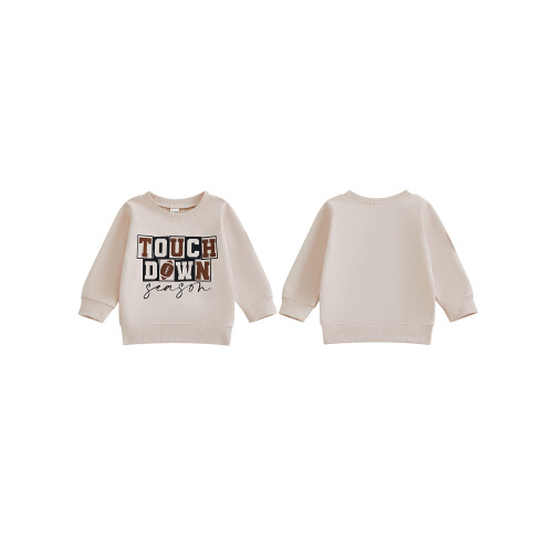 (3-6 Months, Beige) Φούτερ για Νήπια Ράγκμπι Στάμπα 1