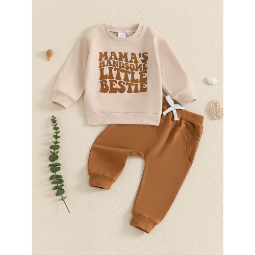(18-24 Months, Apricot) Φθινοπωρινή στολή για 2 τεμάχια 2