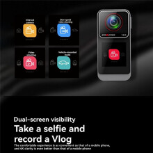 SOOCOO 4K 30FPS Action Camera Anti-Shake Waterproof Sports Camera Support 5G WIFI APP 6-Axis Handheld Thumb Action Camera