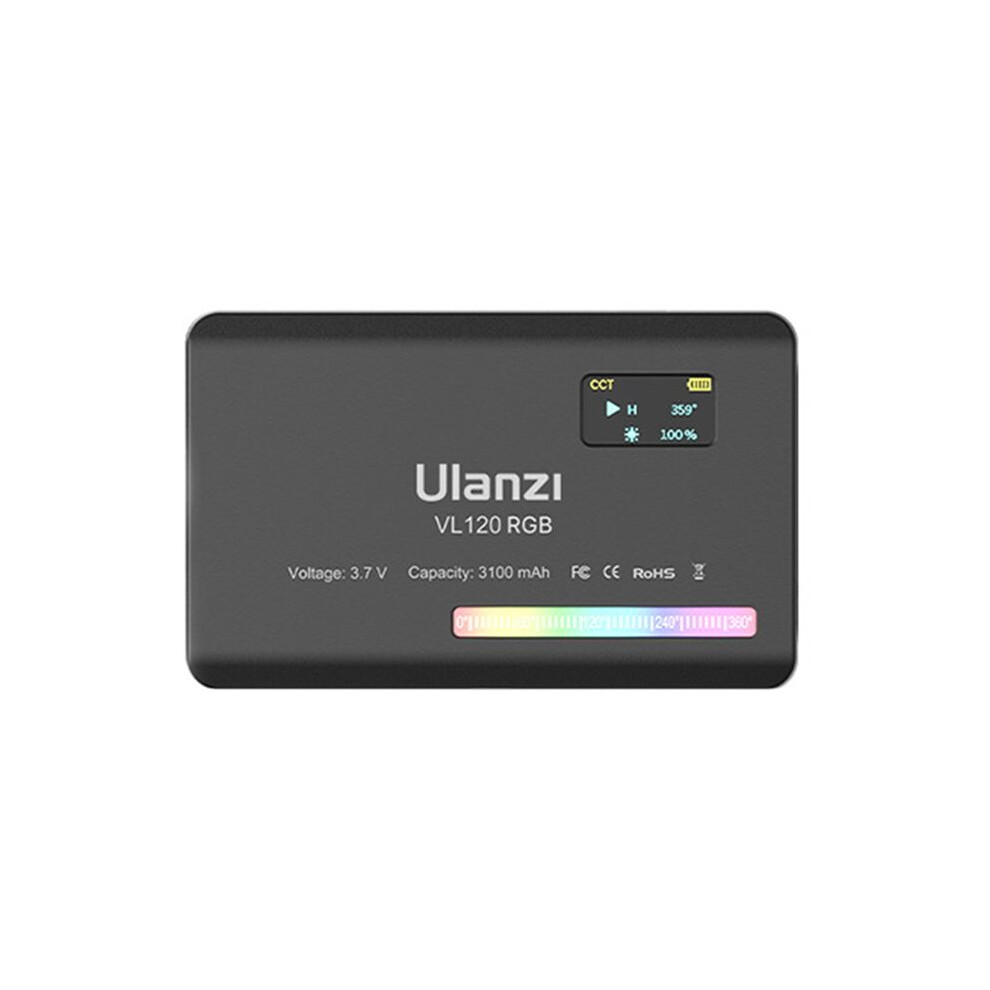 Ulanzi Vl120 Full Color Rgb Video 2500K-9000K Cri 95+ Camera Fill Full Color Photography Panel Ing A Light 4713118228841