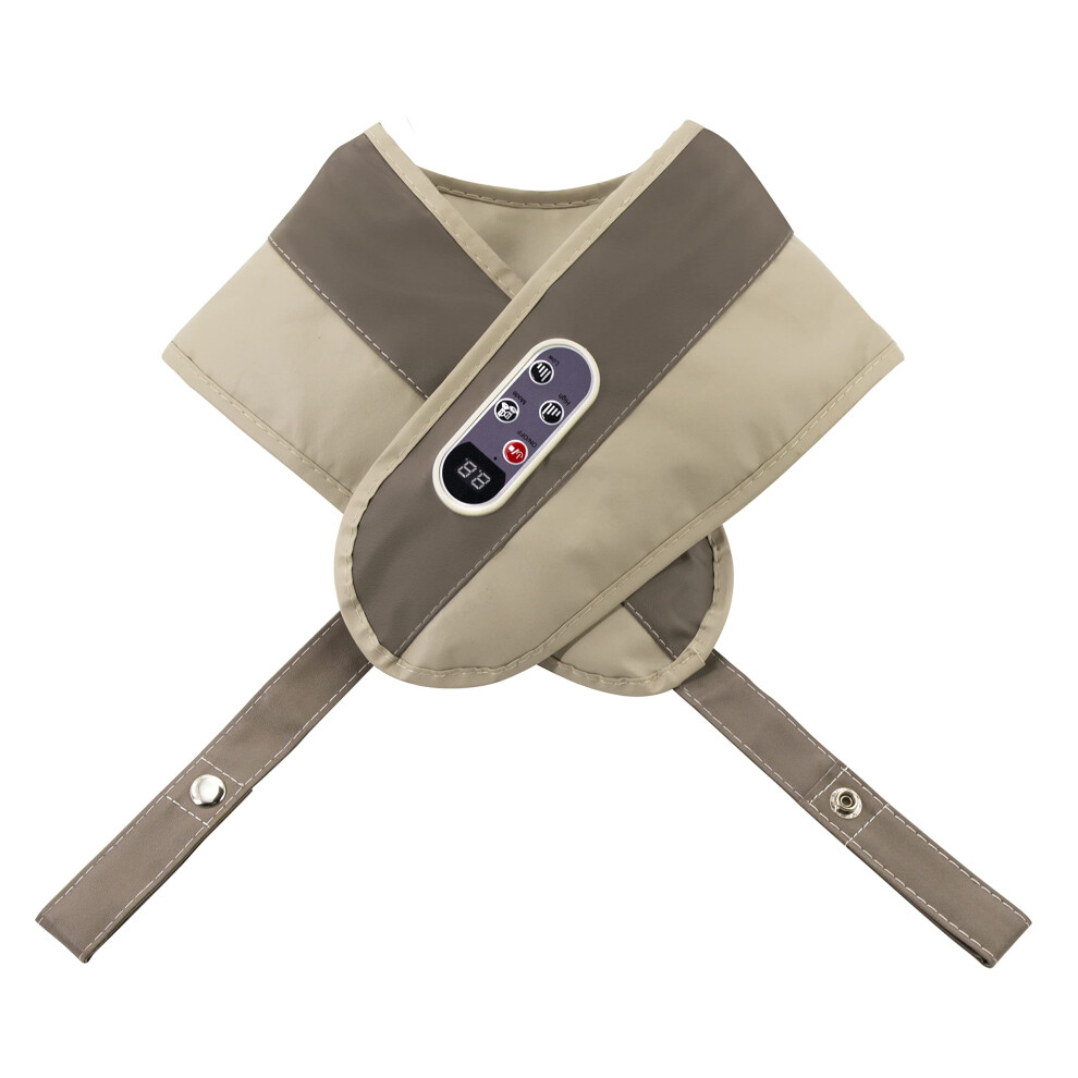 Neck and Back Massager with Heat, Adjustable 15Level Intensity, Deep Kneading Shiatsu Pillow