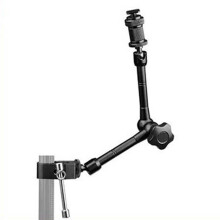 3X Magic Arm mit Super Klemme 11 Zoll Artikulierende Friktions Krebs Klammer mit 1/4 Zoll und 3/8 Zoll Gewinde für Dslr Kamera Anlage, Monitor, LED