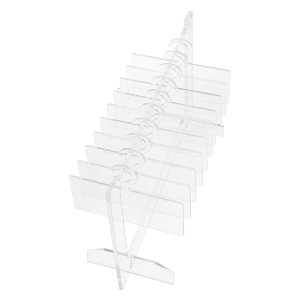 Nail Art Display Board Clear Acrylic Stand for Salon False Nail Tips Organizer