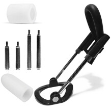 Adjustable Penis Extender with Silicone Sleeve, Ergonomic Male Enhancement Device for Length and Girth (Black)