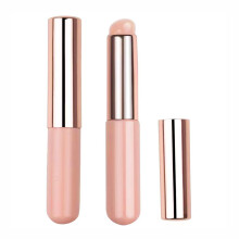 Silicone Makeup Brush 2 Pack Pink with Elastic Tip for Flawless Foundation Concealer Eyeshadow