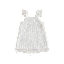 (4-5 Years, Multicolor) Prinzessinnenkleid für Kleinkinder, glänzendes Paillettenkleid mit Flügelärmeln für Partys, süßes Outfit