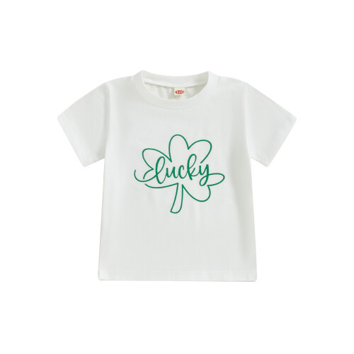 (3-4 Years, White) Παιδικό T-shirt, Κοντομάνικο, Κορίτσια, Αγόρια