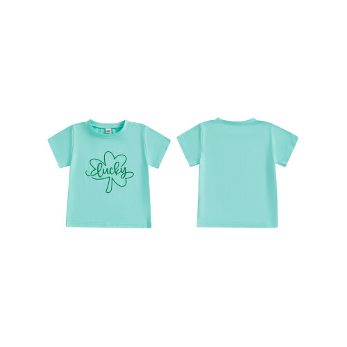 (6-7 Years, Green) Παιδικό T-shirt, Κοντομάνικο, Κορίτσια, Αγόρια 1