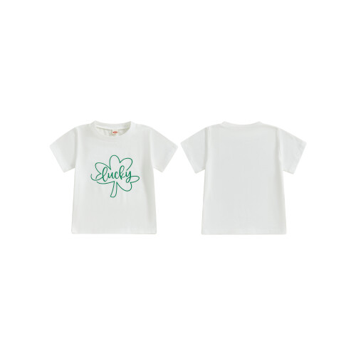 (6-7 Years, White) Παιδικό T-shirt, Κοντομάνικο, Κορίτσια, Αγόρια 1