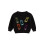 (12-18 Months, Black) Πουλόβερ με κέντημα και μανίκια για νήπια με στρογγυλή λαιμόκοψη 1