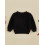 (6-9 Months, Black) Πουλόβερ με κέντημα και μανίκια για νήπια με στρογγυλή λαιμόκοψη 6