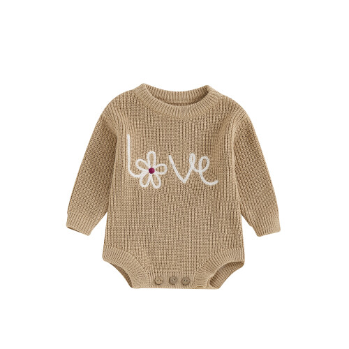 (3-6 Months, Khaki) Μωρό κορίτσι πουλόβερ ρούχα μόδας