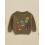 (18-24 Months, Gray Khaki) Πουλόβερ με κέντημα και μανίκια για νήπια με στρογγυλή λαιμόκοψη 4