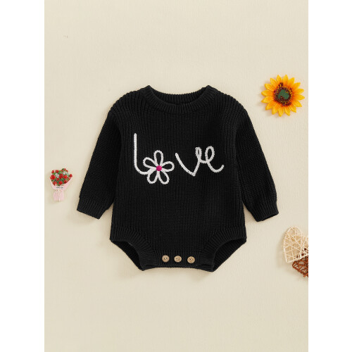(0-3 Months, Black) Μωρό κορίτσι πουλόβερ ρούχα μόδας 2