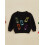 (6-9 Months, Black) Πουλόβερ με κέντημα και μανίκια για νήπια με στρογγυλή λαιμόκοψη 4