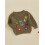 (0-3 Months, Gray Khaki) Πουλόβερ με κέντημα και μανίκια για νήπια με στρογγυλή λαιμόκοψη 4