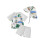 (18-24 Months, White) Conjunto de biquíni para bebês. 1