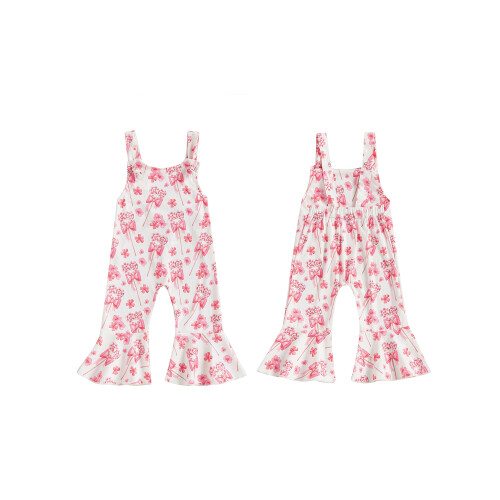(18-24 Months, Pink) Καλοκαιρινή φόρμα για φαρδιά παντελόνια. 1