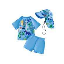 (0-6 Months, Sky Blue) Conjunto de biquíni para bebês.