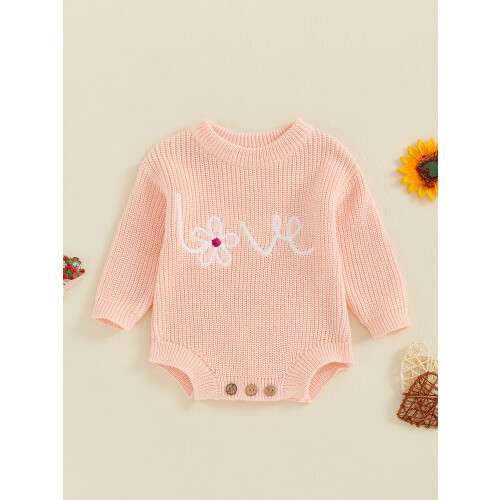 (9-12 Months, Pink) Μωρό κορίτσι πουλόβερ ρούχα μόδας 2