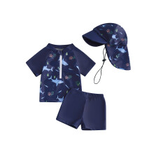 (6-12 Months, Blue) Conjunto de biquíni para bebês.