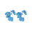 (0-6 Months, Sky Blue) Conjunto de biquíni para bebês. 2