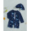 (0-6 Months, Blue) Μαγιό Rash Guard καπέλο ηλίου 3