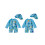 (2-3 Years, Sky Blue) Μαγιό Rash Guard καπέλο ηλίου 2