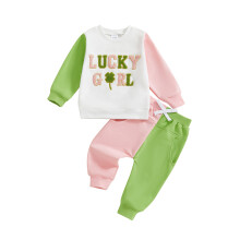 (18-24 Months, Pink) Babybroekenset, sweatshirt met en jongens